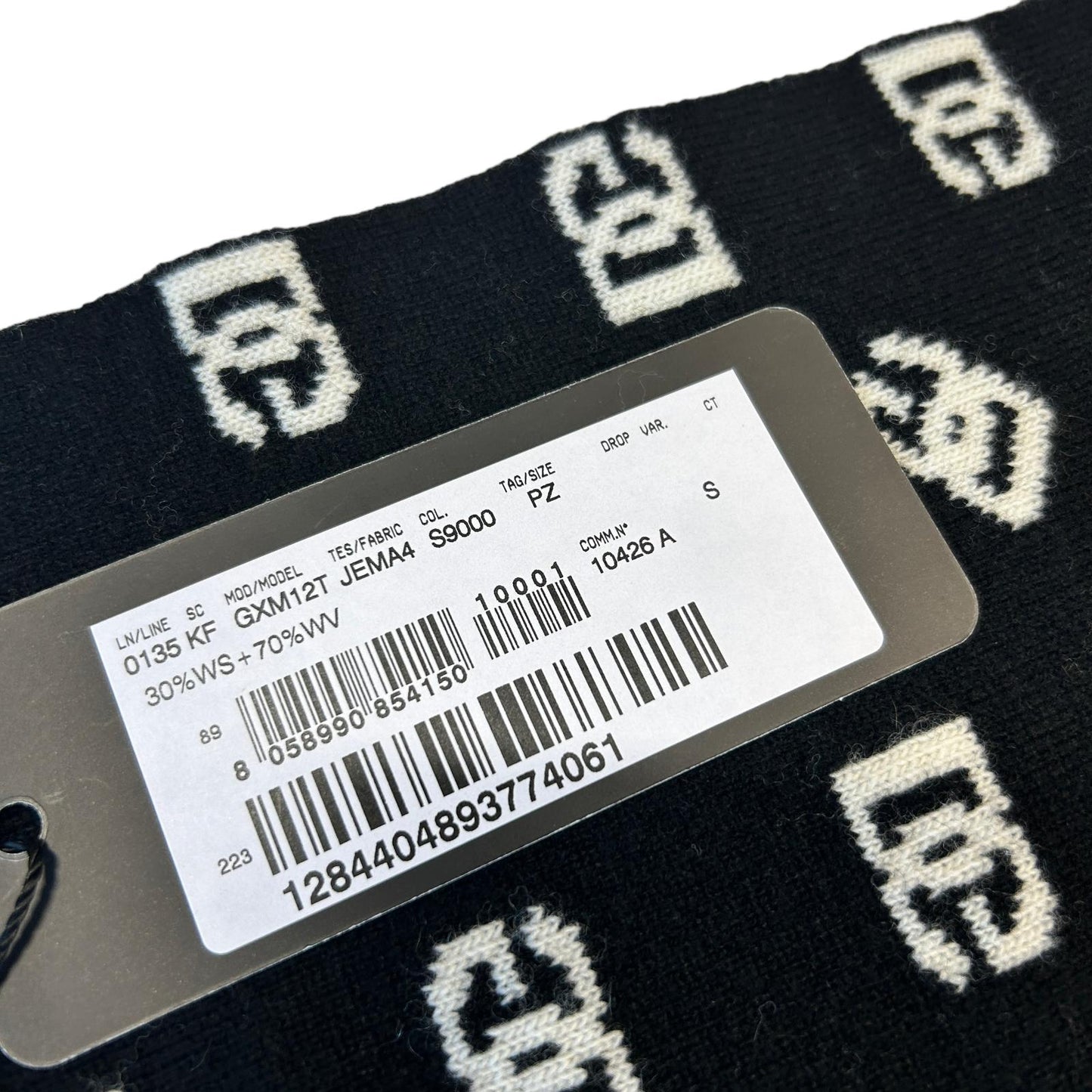 DOLCE & GABBANA Reversible Logo Winter Scarf Wool Cashmere RRP650 BNWT