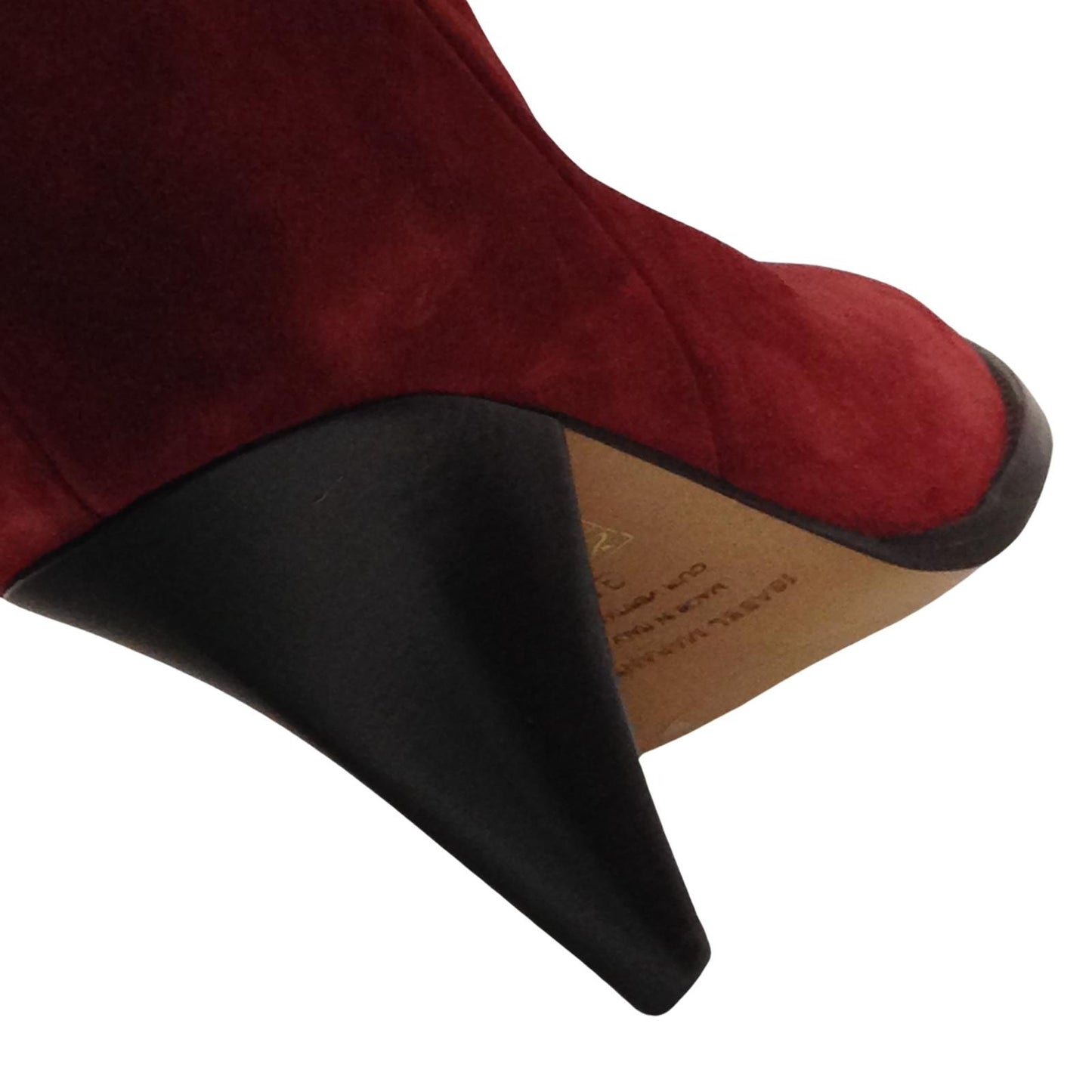 ISABEL MARANT Riria Slouch Boot Knee High Point Red Suede EU39 UK6 RRP1000 BNIB