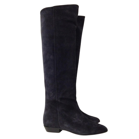 ISABEL MARANT Skarlet Slouch Boot Knee High Suede Black EU38 UK5 RRP795 BNIB