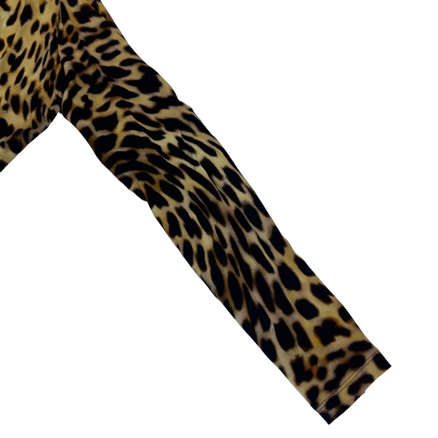 STELLA MCCARTNEY Bodysuit Long Sleeve High Neck Leopard IT46 UK14 RRP650 BNWT