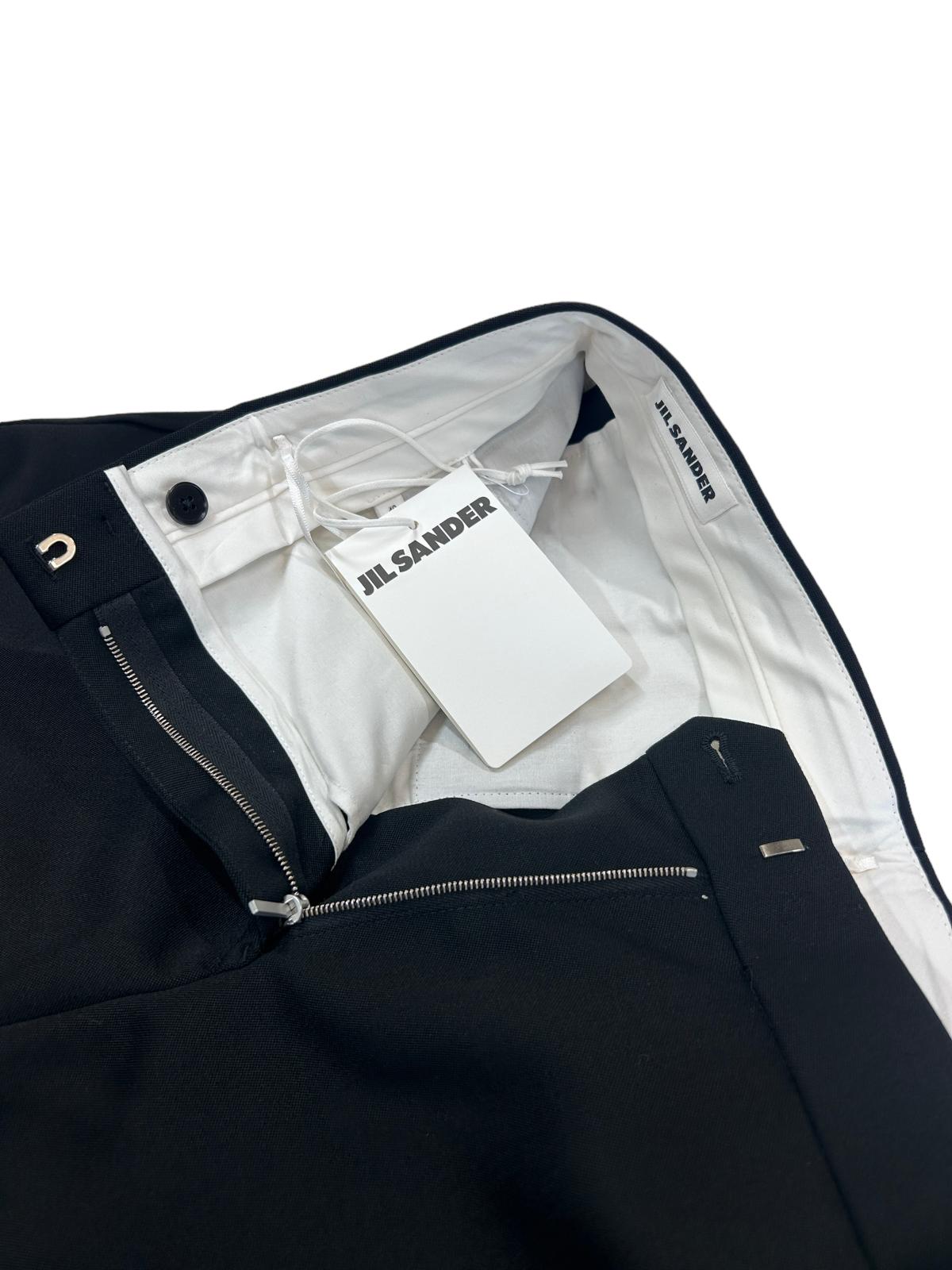 JIL SANDER Trousers Slim Leg Smart Dress Mens Black Bottoms W38 NEW RRP 790