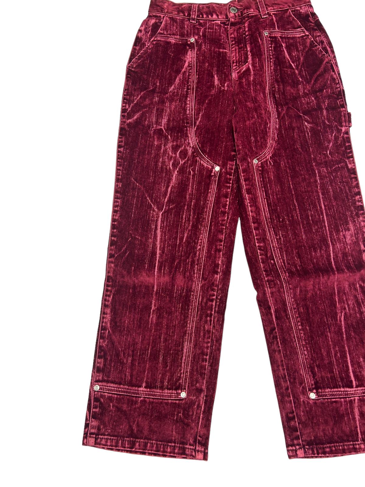 STELLA MCCARTNEY Straight Leg Crop Workwear Rugged Trouser Jeans W25 NEW RRP 795