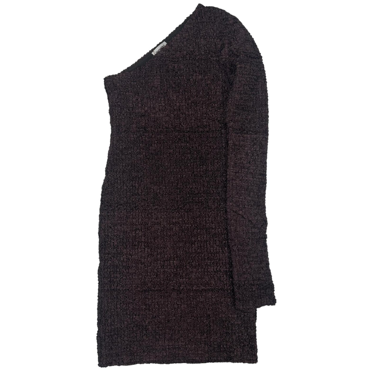 NANUSHKA Mitra Dress Mini One Shoulder Long Sleeve Ribbon XS NEW RRP 525
