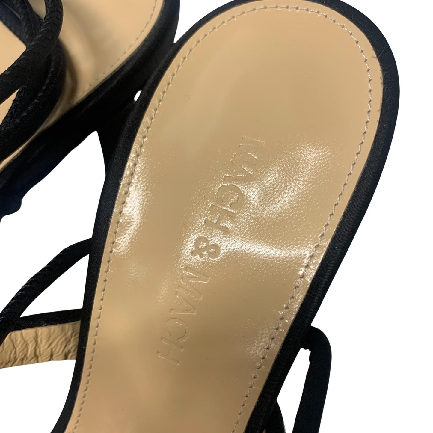 MACH & MACH Devon 140 Platform Heel Crystal Shoes Black IT38 UK5 RRP955 BNIB