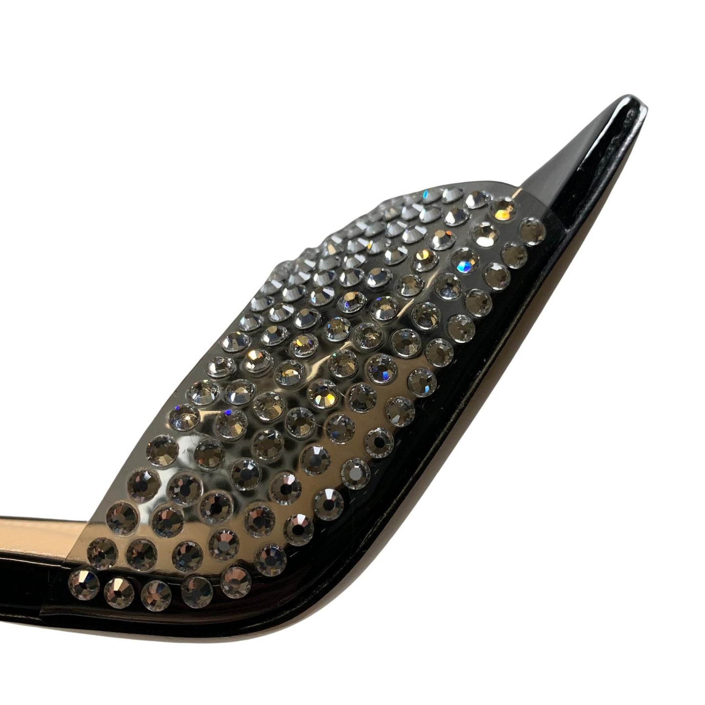 MACH & MACH Star Crystal 95 High Heel Mule Shoes Black IT37 UK4 RRP905 BNIB