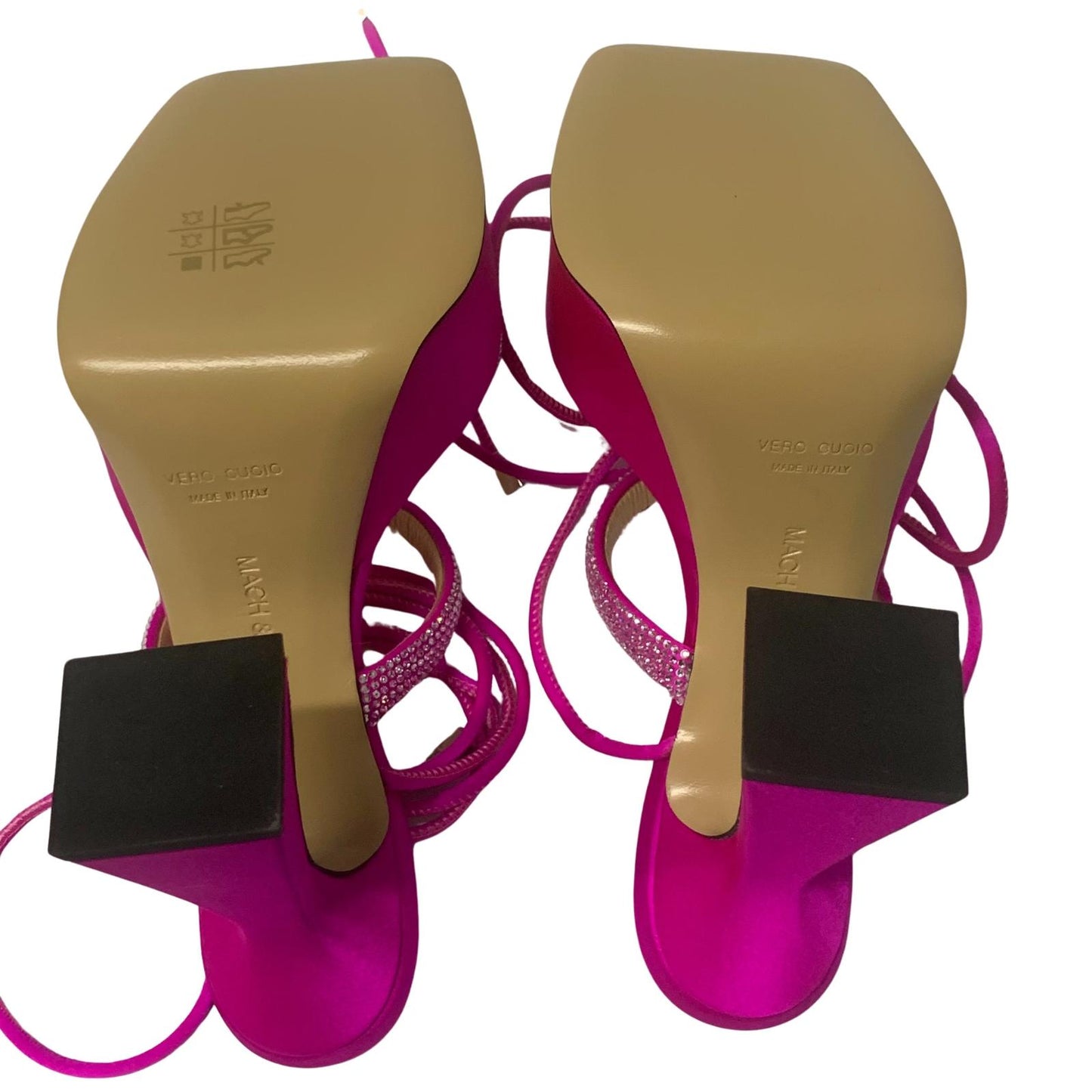 MACH & MACH Devon 140 Platform Heel Crystal Shoes Pink IT35.5 UK2.5 RRP955 BNIB