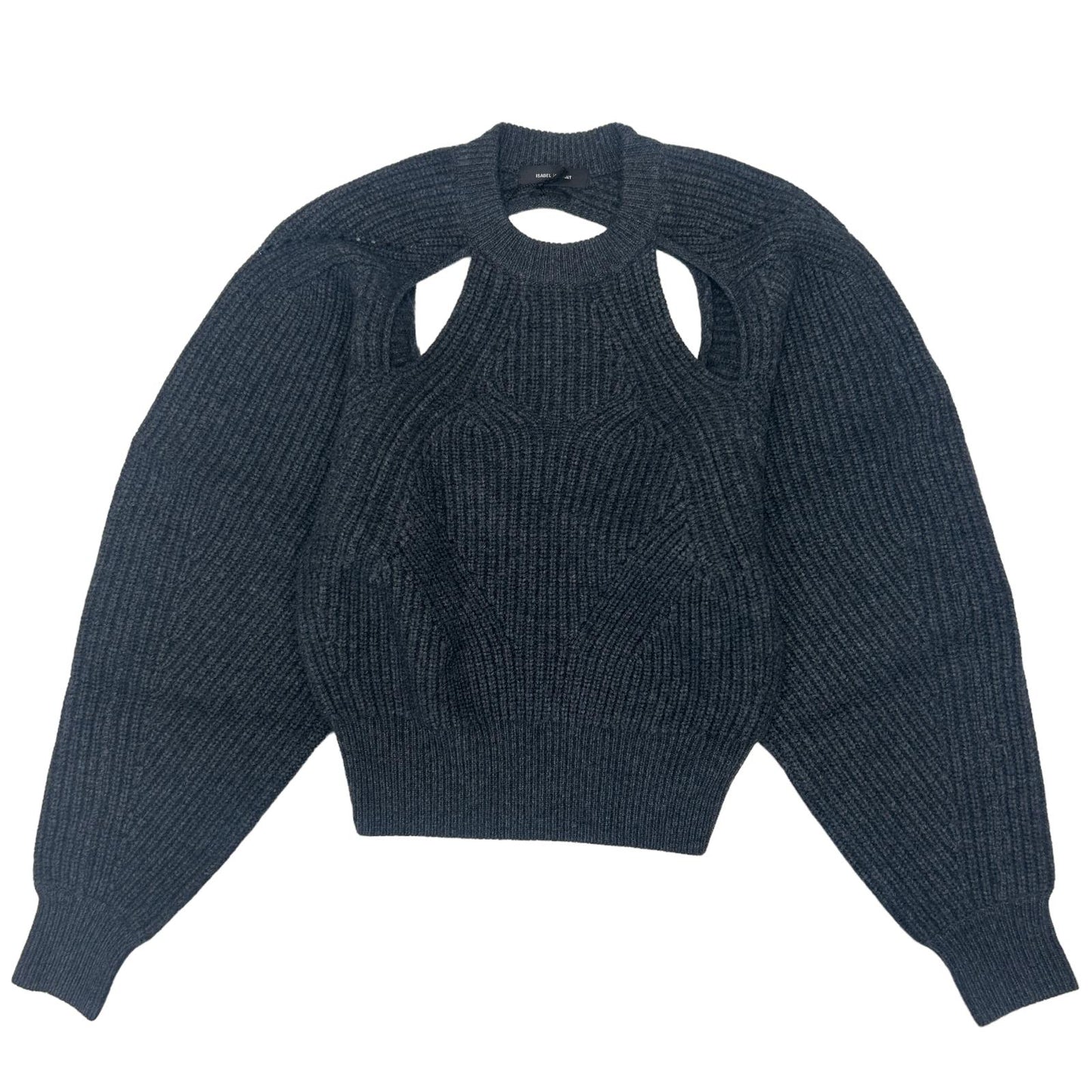 ISABEL MARANT Palma Knit Grey Cut Out Open Back Cashmere Jumper UK10 NEW RRP 760
