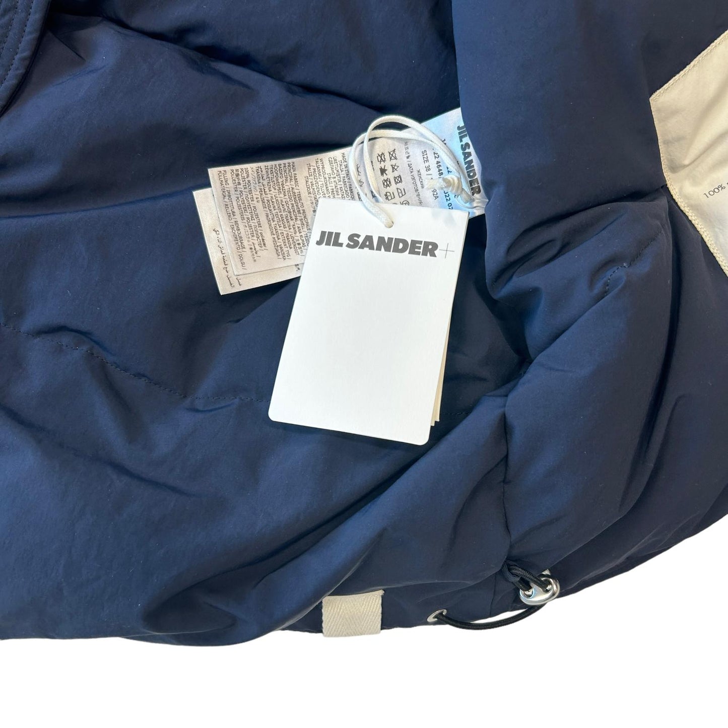 JIL SANDER Plus Puffer Zip Through Body Warmer Gilet Jacket M NEW RRP 1310