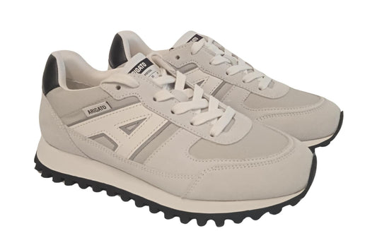 ALEX ARIGATO Ladies Light Grey Suede & Leather Aeon Sneakers EU37 UK4 NEW