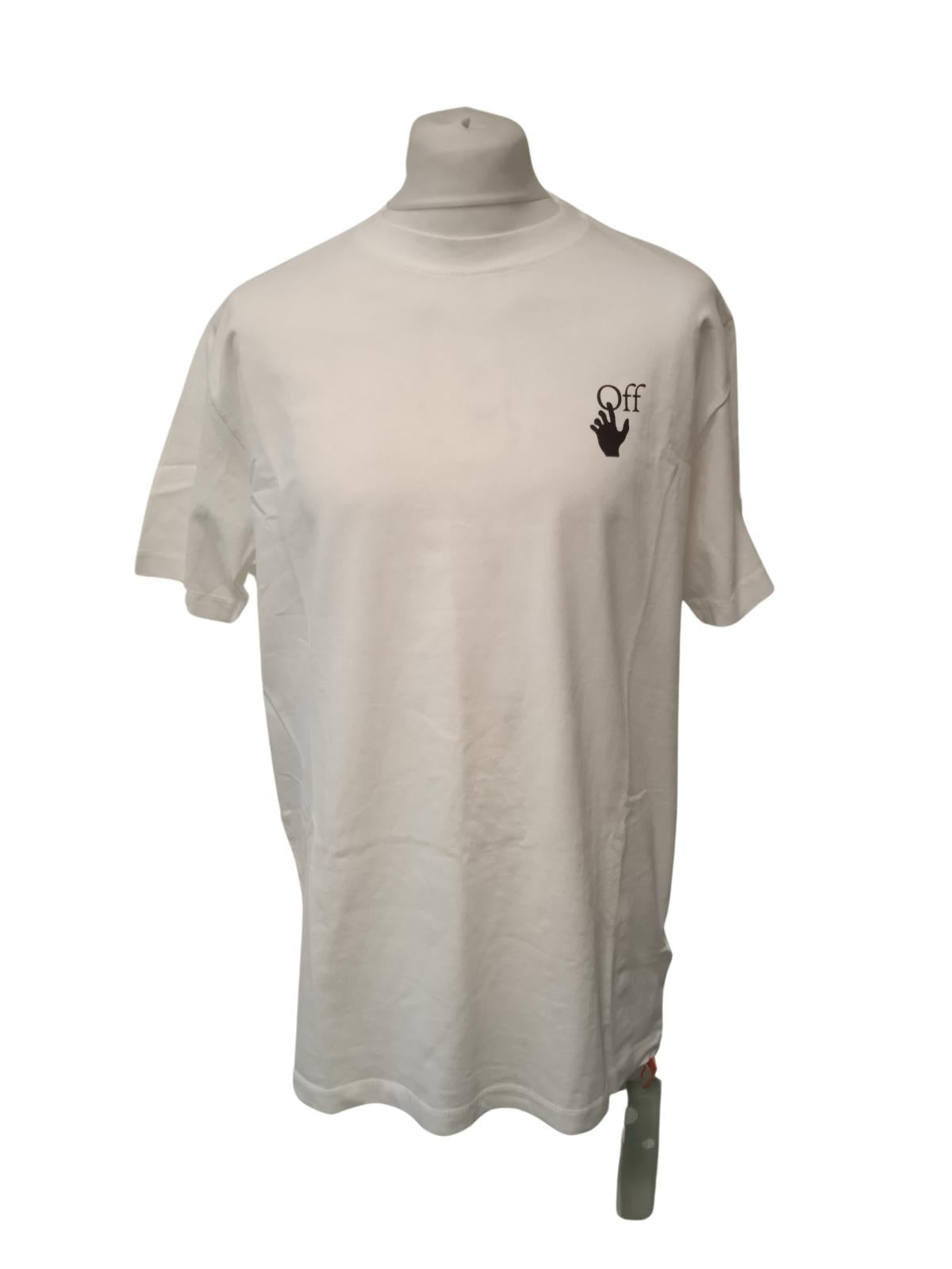 OFF-WHITE Men's White Cotton Caravaggio The Lute Player T-Shirt Size XL NEW