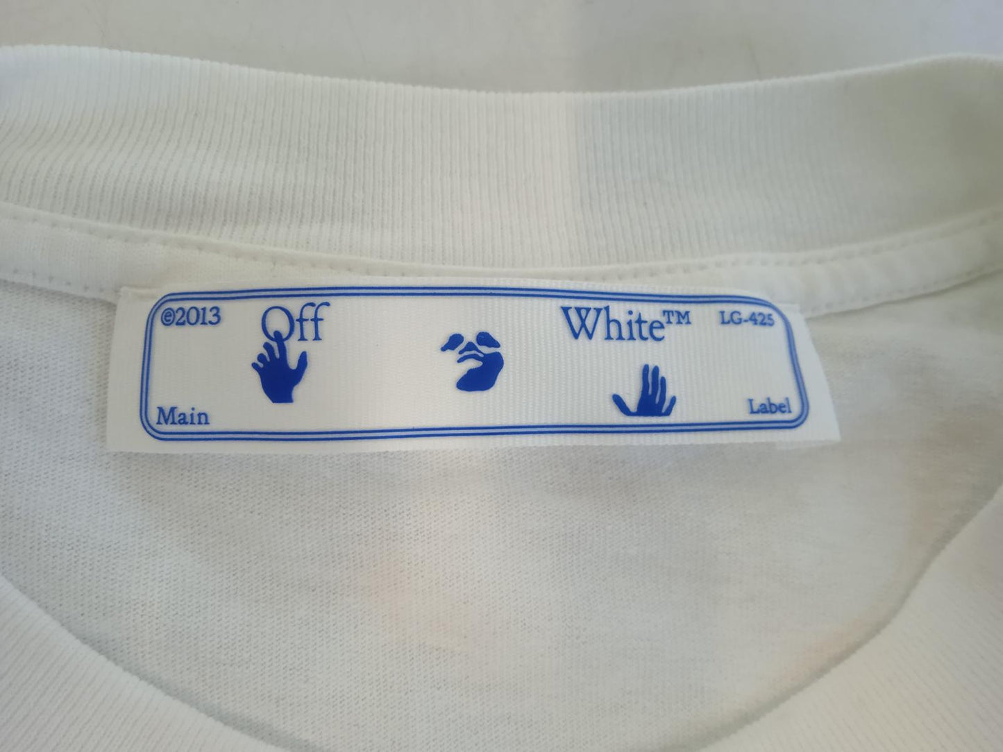 OFF-WHITE Men's White Cotton Caravaggio The Lute Player T-Shirt Size XL NEW