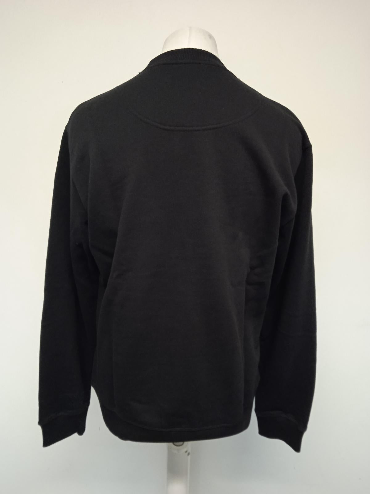 KENZO Men's Black Cotton Classic Tiger Logo Long Sleeve Pullover Jumper L NEW