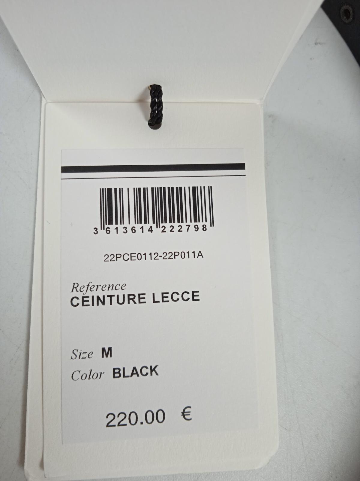 ISABEL MARANT Ladies Black Leather Lecce Stud Embellished Belt Size M NEW