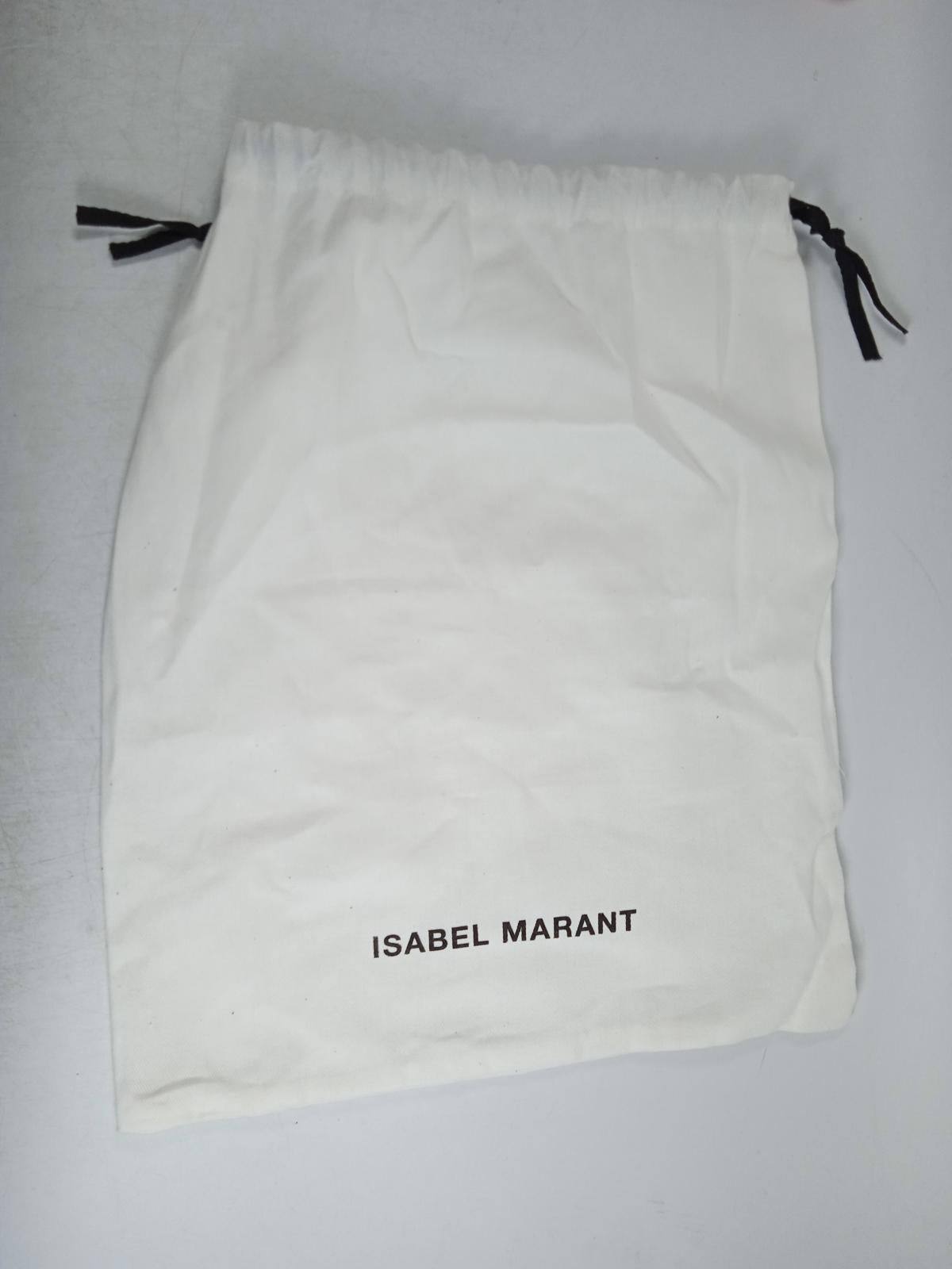 ISABEL MARANT Ladies Pink Metallic Leather Skana Mini Belt Bag One Size NEW