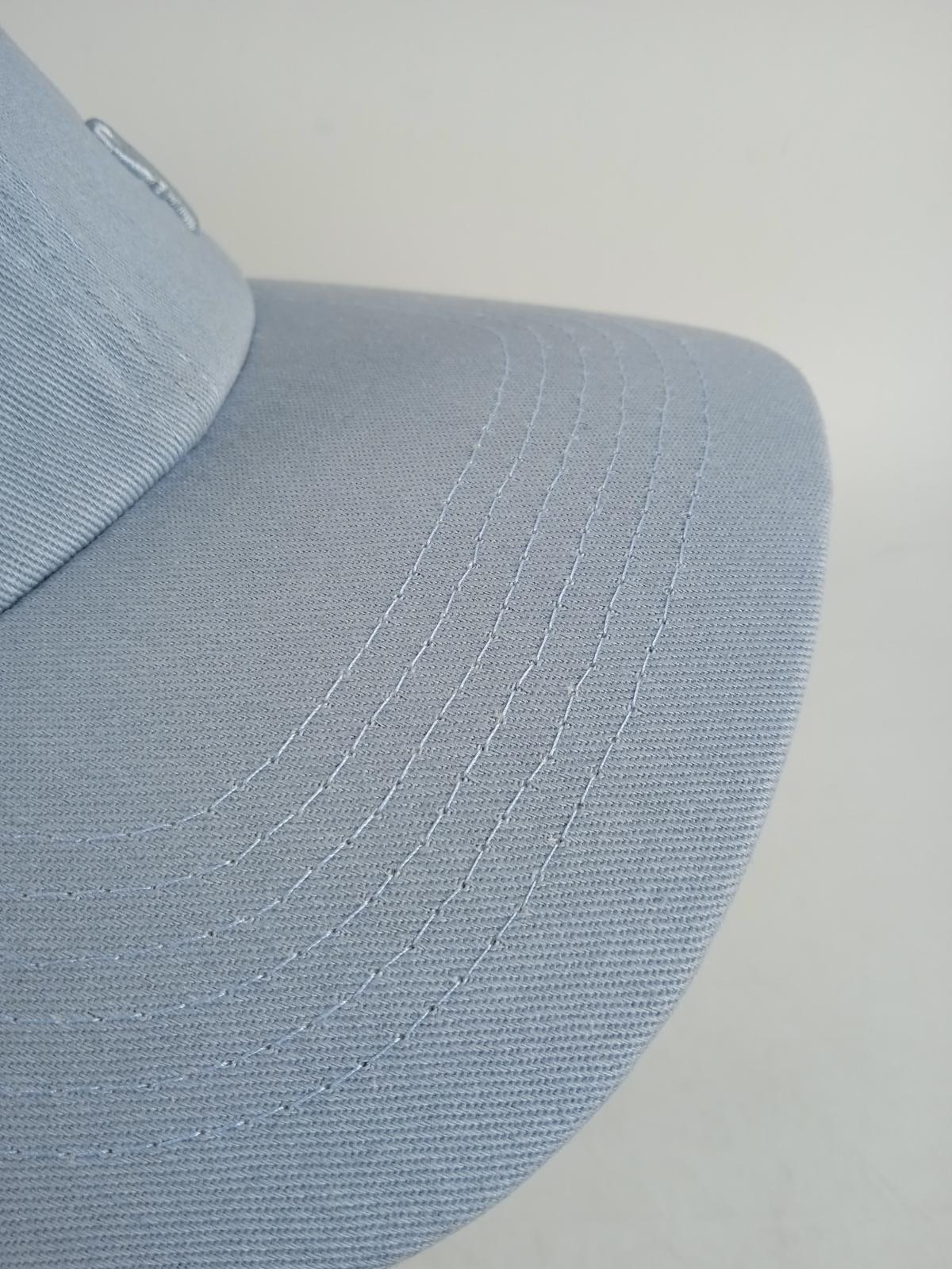 NANUSHKA Ladies Pale Blue Cotton Symbol Embroidered Logo Baseball Cap OS NEW