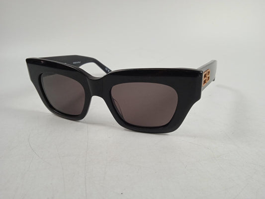 BALENCIAGA Men's Black Acetate Rive Gauche Square Sunglasses One Size NEW