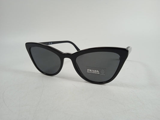 PRADA Ladies Black Acetate Tinted Lenses Cat-Eye Sunglasses One Size NEW