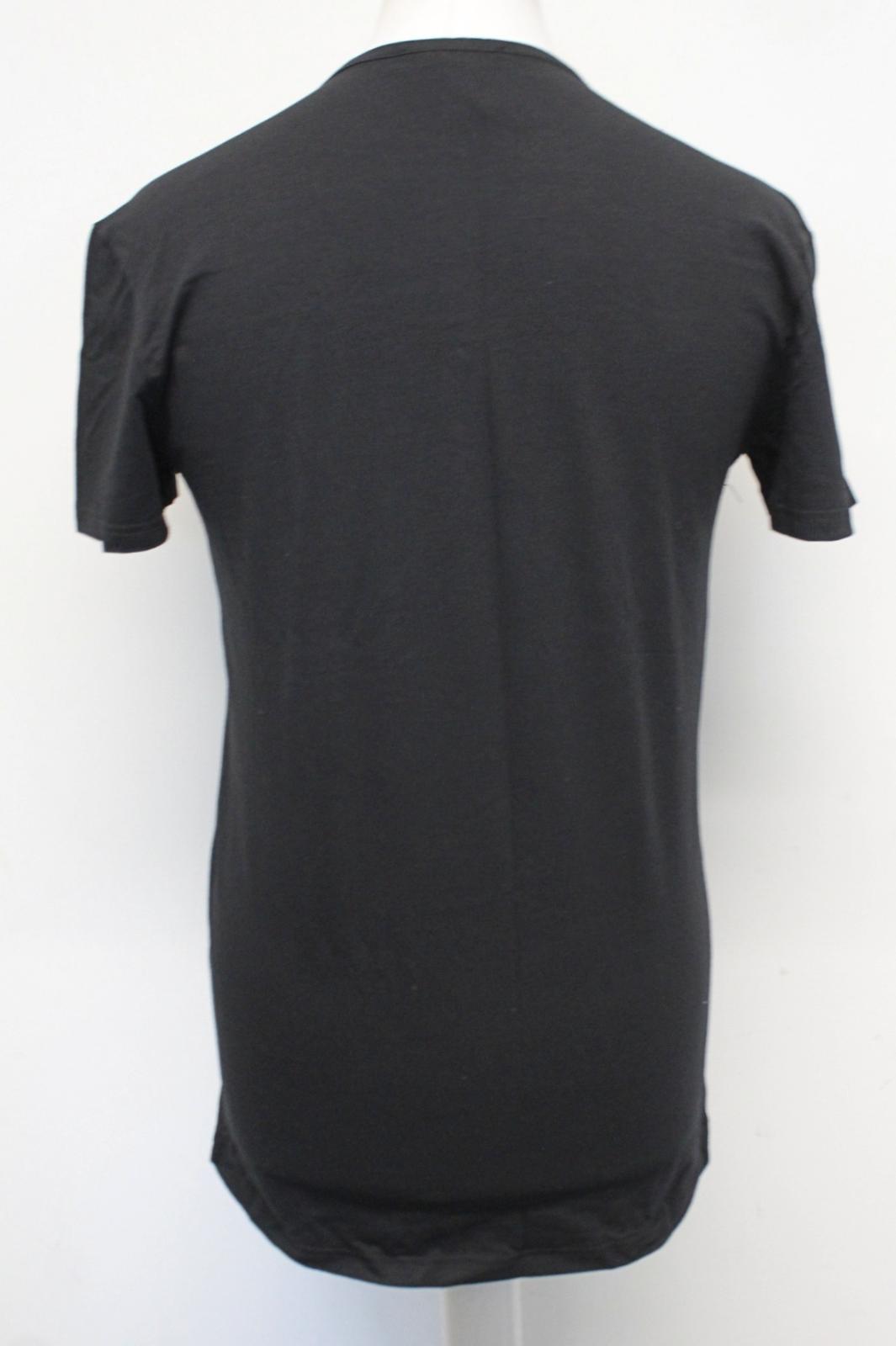 VERSACE Men's Black Short Sleeve Stretch Cotton Bi Pack T-Shirt 6/XL NEW