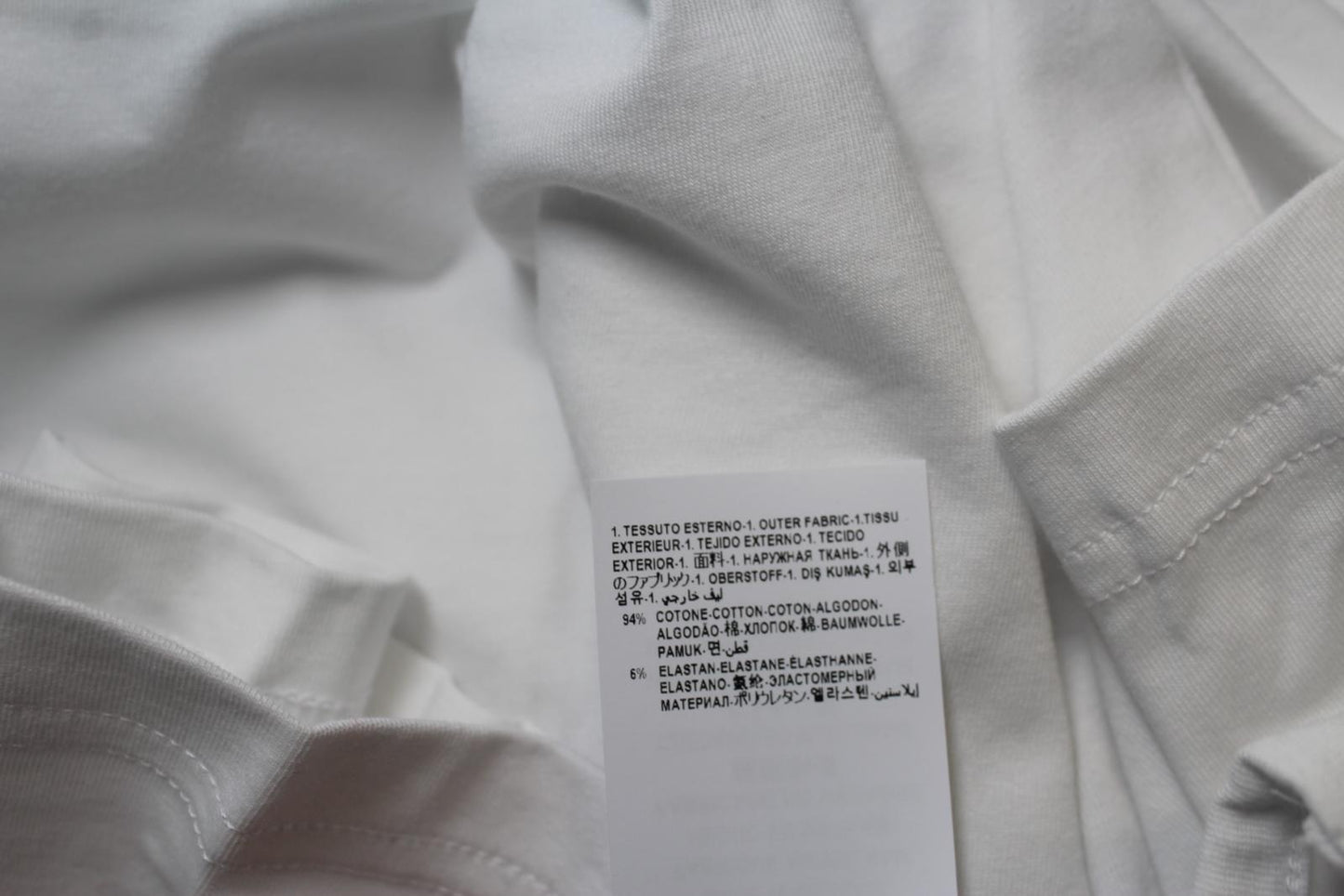 VERSACE Men's Optical White Short Sleeve Stretch Cotton Bi Pack T-Shirt 5/L NEW