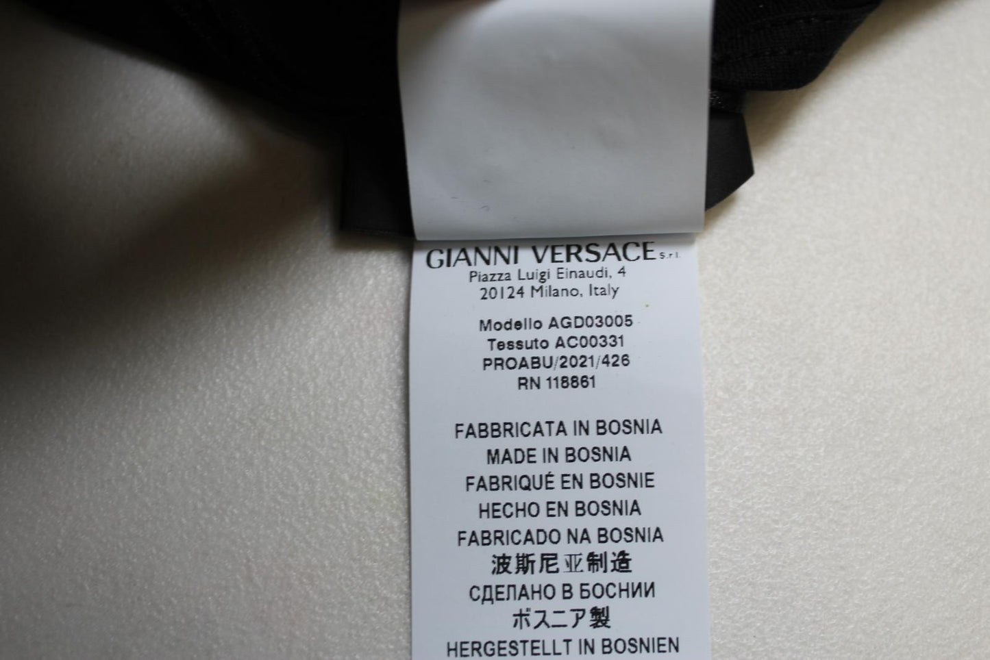 VERSACE Ladies Black Greca Details Medusa Cotton Sports Bra Top 1/UK32 NEW