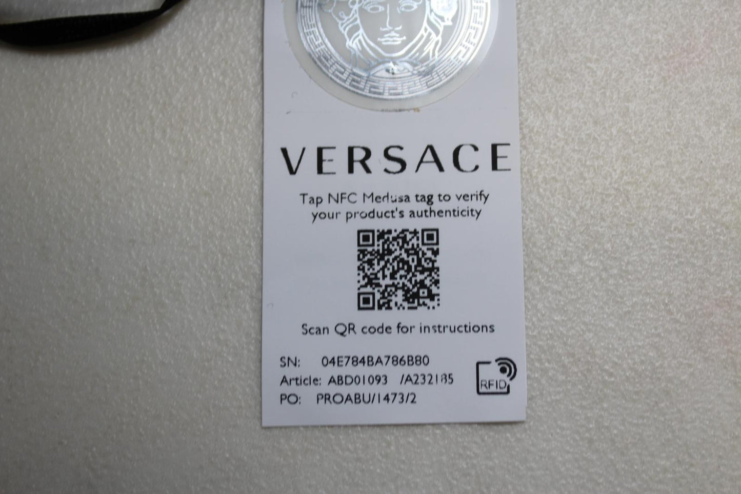 VERSACE Ladies Black Greca Medusa Logo Elasticated Waist Bikini Bottoms 2/M NEW