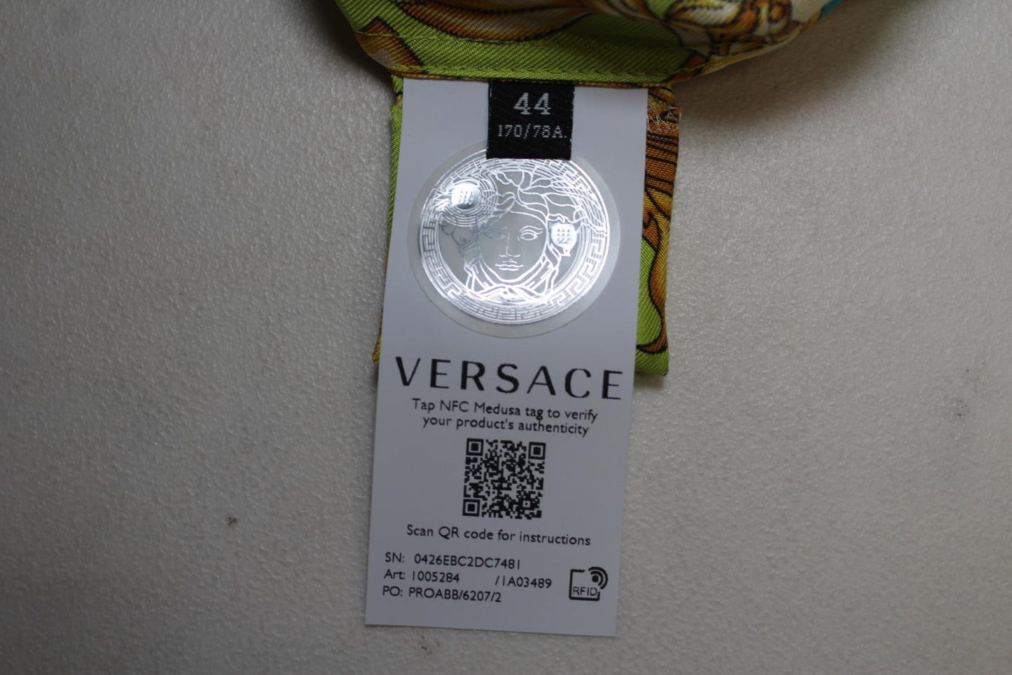 VERSACE Ladies Heritage Pink Multi Lace Trim Silk Mini Skirt IT44 UK12 BNWT