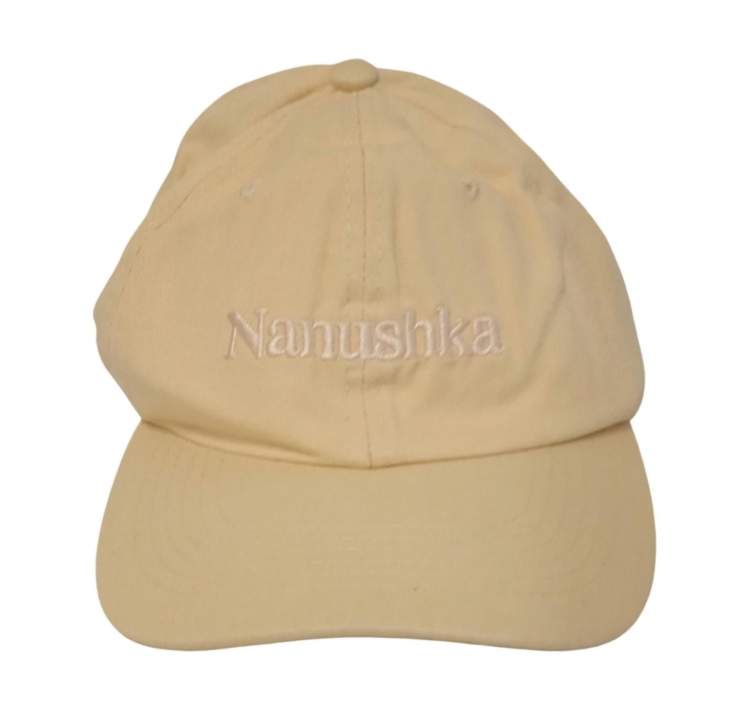 NANUSHKA Men's Beige Organic Cotton Twill Val Adjustable Baseball Cap NEW