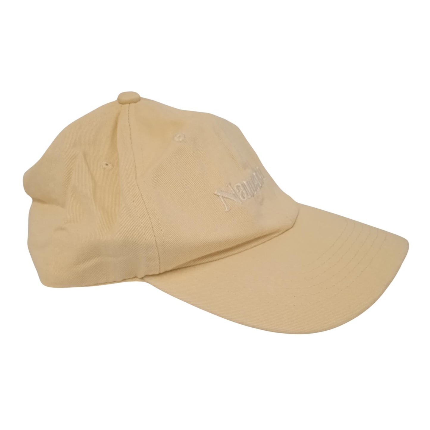 NANUSHKA Men's Beige Organic Cotton Twill Val Adjustable Baseball Cap NEW