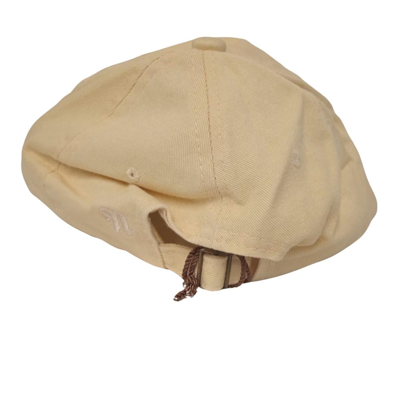 NANUSHKA Men's Beige Organic Cotton Twill Val Adjustable Baseball Cap NEW
