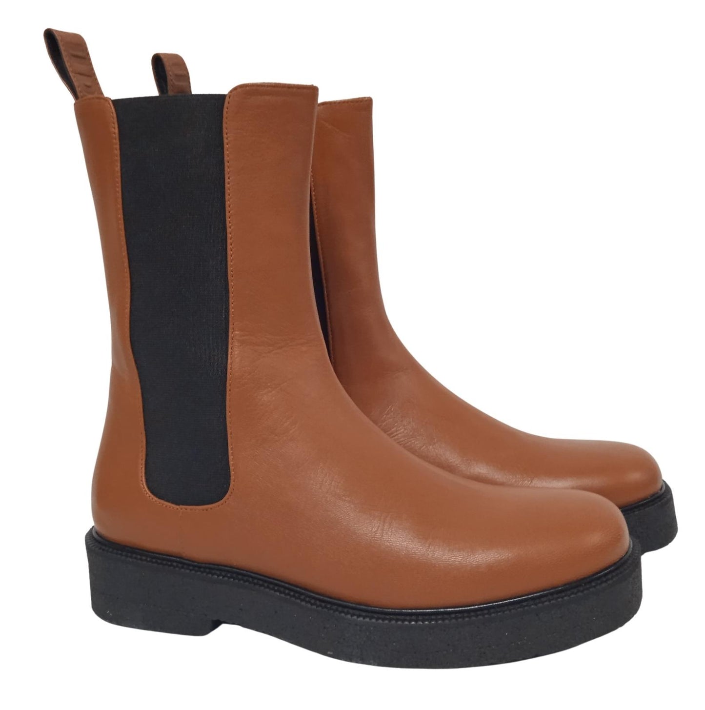 STAUD Ladies Tan Brown Leather Palamino Chelsea Boots EU38 UK5 RRP405 NEW