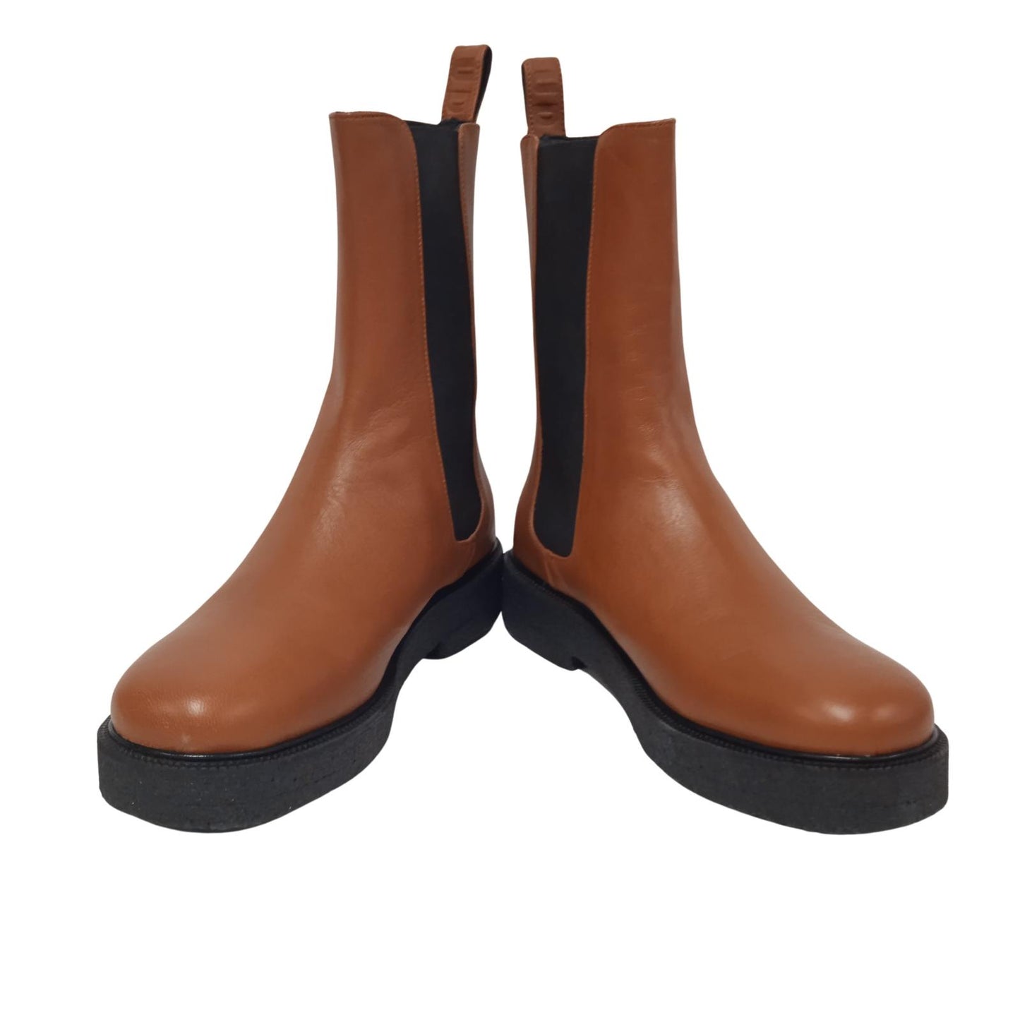 STAUD Ladies Tan Brown Leather Palamino Chelsea Boots EU38 UK5 RRP405 NEW