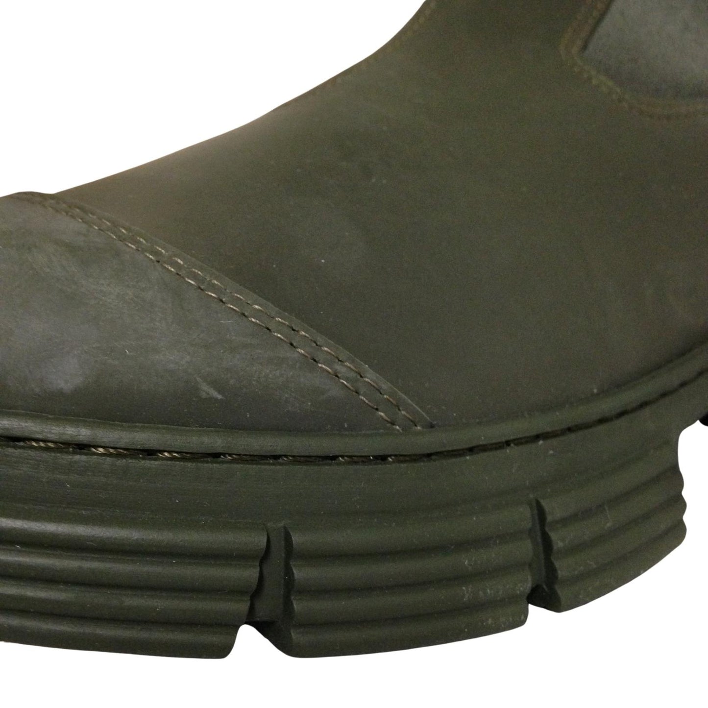 GANNI Flat Boot High Ankle Welly Recycled Green Rubber Ladies UK7 NEW RRP 150