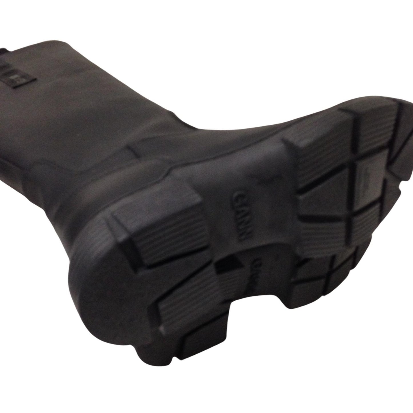 GANNI Recycled Rubber Round Toecap Black Slip On Wellington Boot UK6 NEW RRP 215