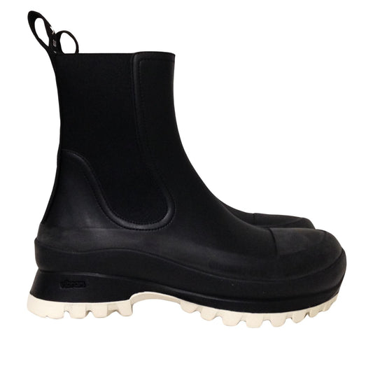 STELLA MCCARTNEY Flat Trace Eco Leather Ankle Boot Contrast Sole UK5 NEW RRP 525