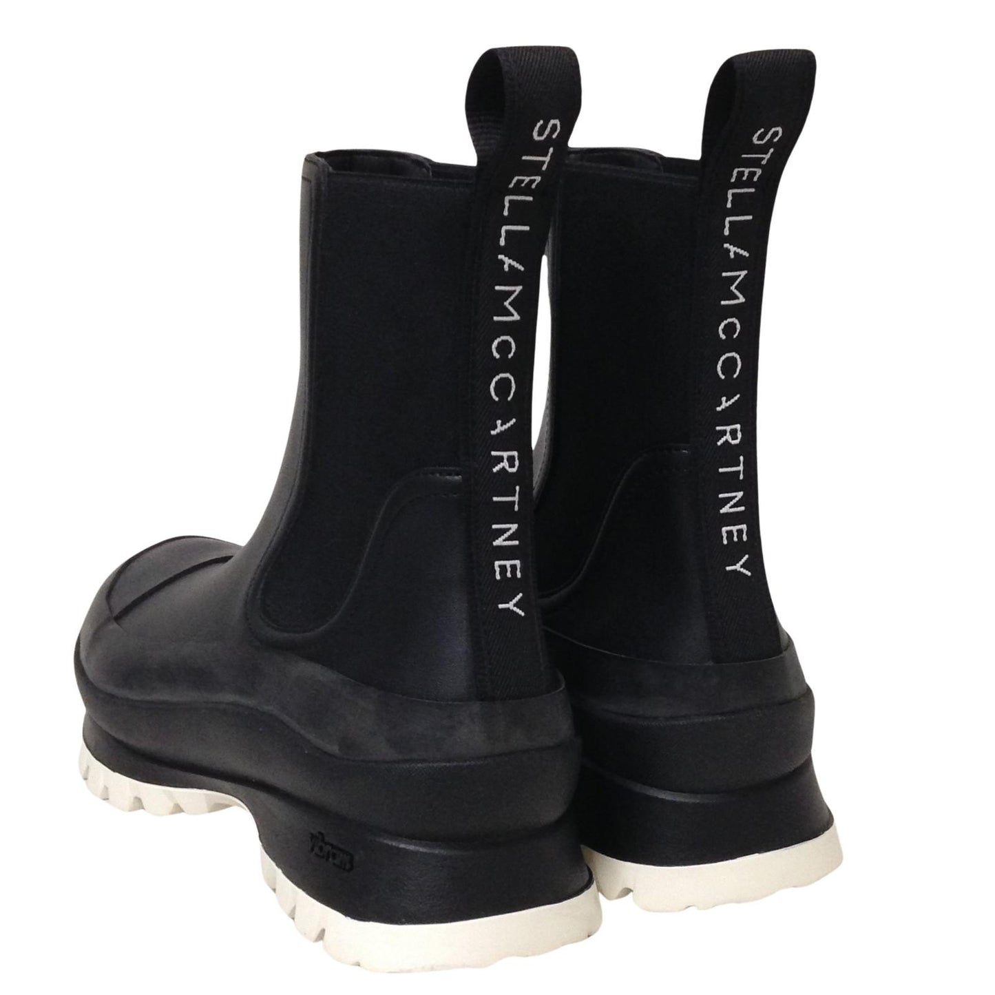 STELLA MCCARTNEY Flat Trace Eco Leather Ankle Boot Contrast Sole UK5 NEW RRP 525
