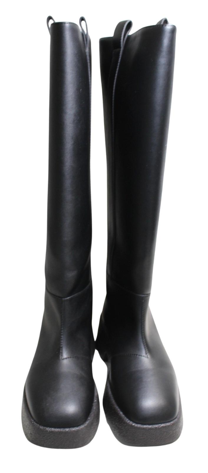 STELLA MCCARTNEY Ladies Skyla Alter Sport Mat Black Knee Boots UK5 NEW RRP710