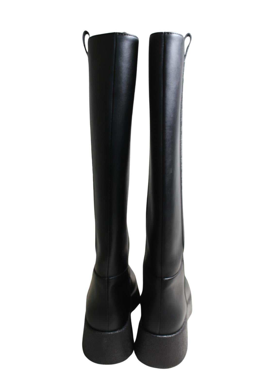 STELLA MCCARTNEY Ladies Skyla Alter Sport Mat Black Knee Boots UK5 NEW RRP710