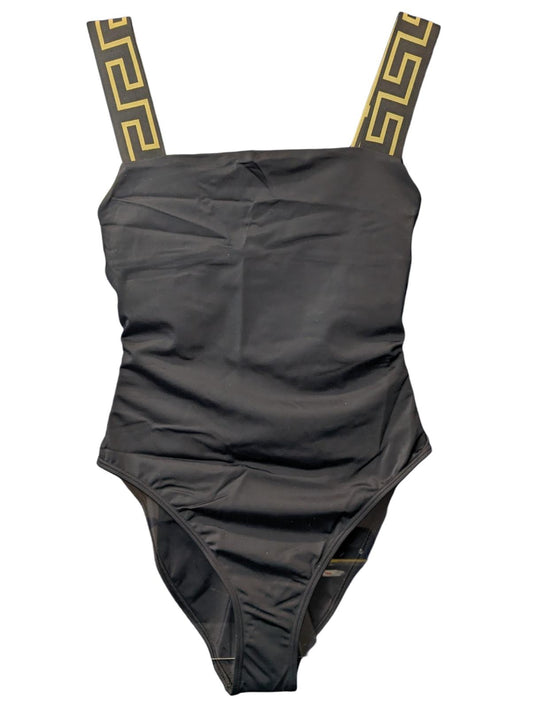 VERSACE Bikini Black Swimming Costumes Golden Baroque Strap S NEW RRP 235