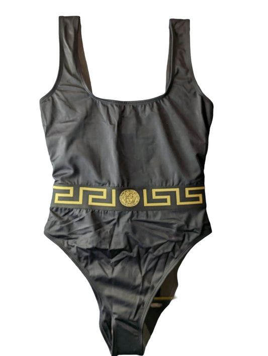 VERSACE Bikini Black Swimming Costumes Waist Baroque Print Medusa XS NEW RRP 305