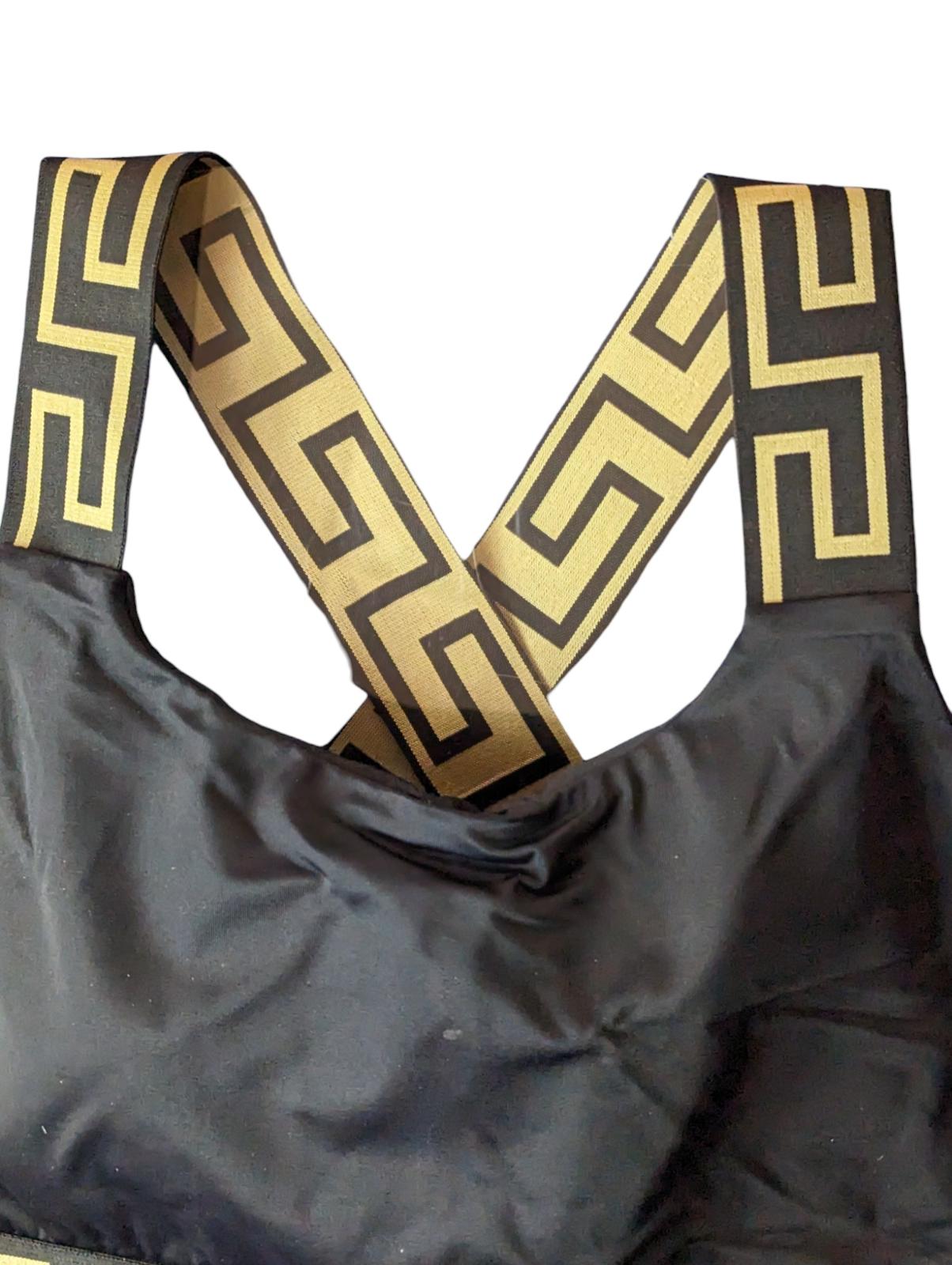 VERSACE Bikini Tops Black Ladies Swim Bikini Lycra Vita S NEW RRP 180