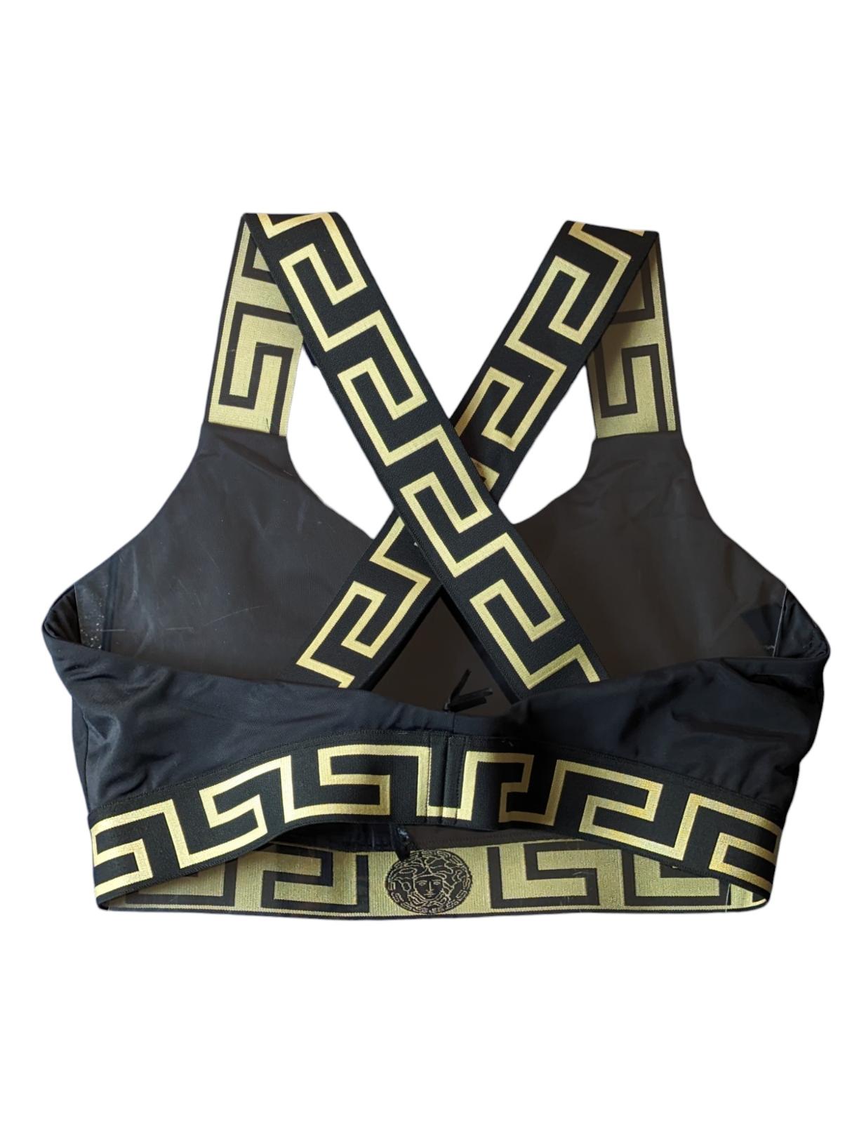 VERSACE Bikini Tops Black Ladies Swim Bikini Lycra Vita S NEW RRP 180