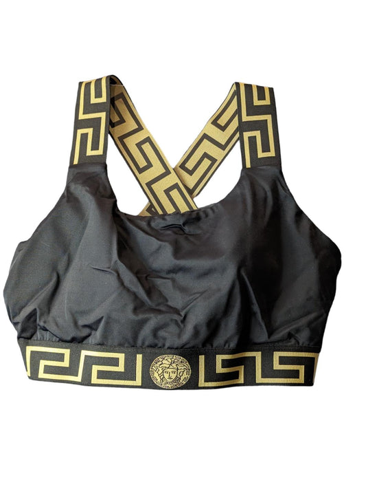 VERSACE Bikini Top Black Ladies Swim Bikini Lycra Vita S NEW RRP 180