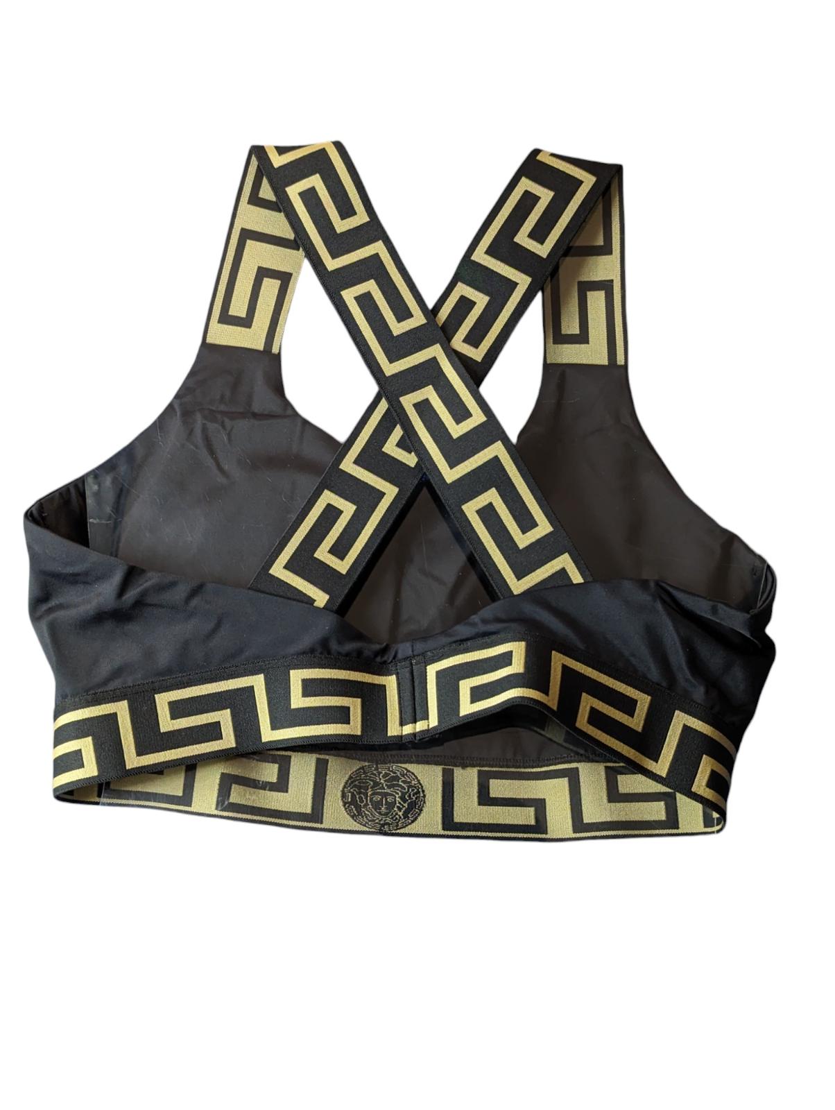 VERSACE Bikini Top Black Ladies Swim Bikini Lycra Vita S NEW RRP 180