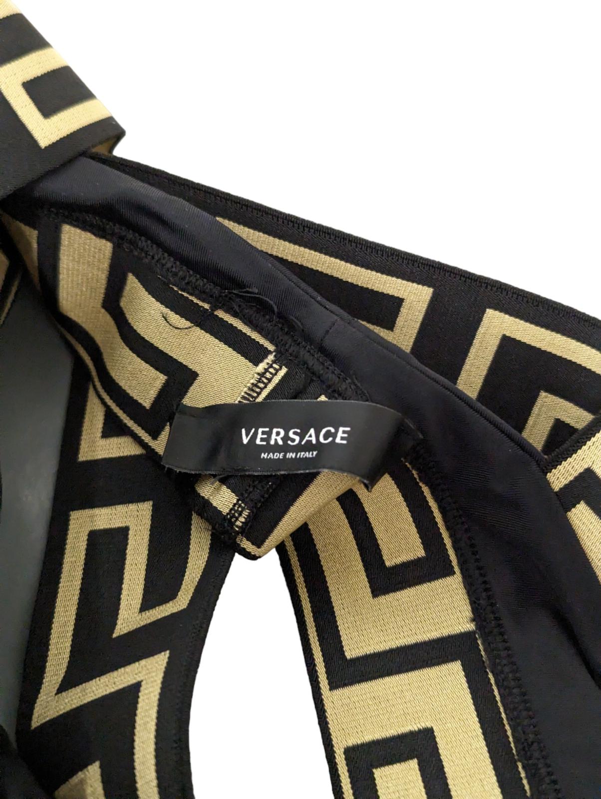 VERSACE Bikini Top Black Ladies Swim Bikini Lycra Vita S NEW RRP 180