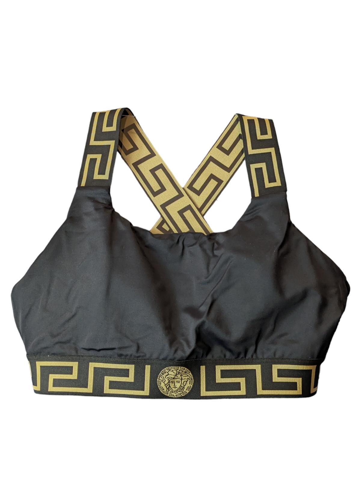VERSACE Bikini Tops Black Ladies Lycra Vita Reciclato S NEW RRP 180