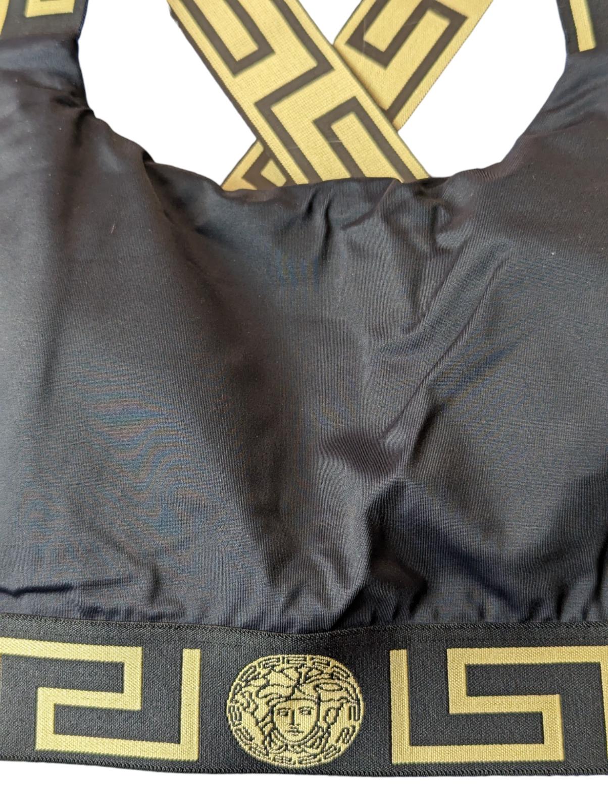 VERSACE Bikini Tops Black Ladies Lycra Vita Reciclato S NEW RRP 180