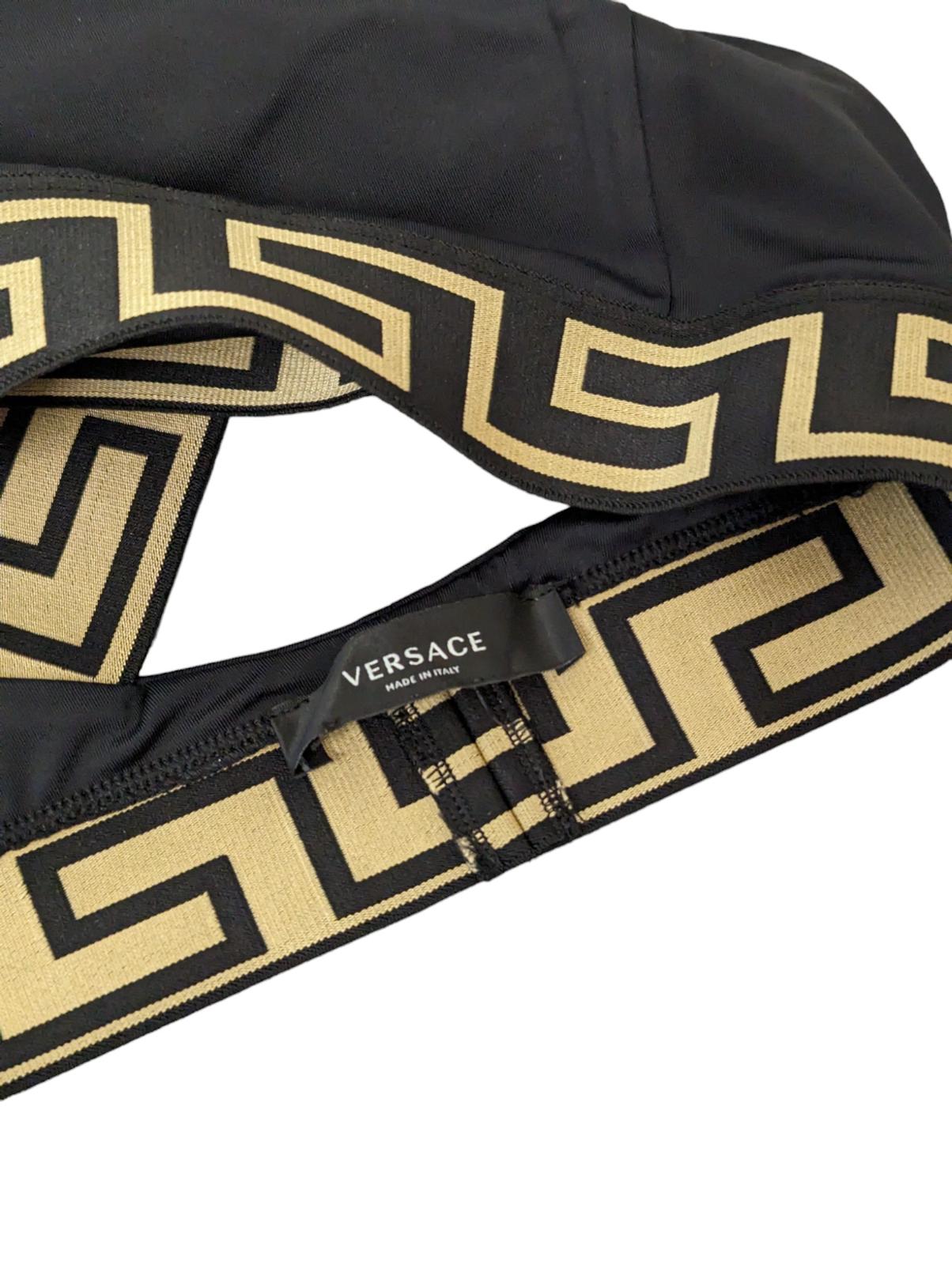 VERSACE Bikini Tops Black Ladies Lycra Vita Reciclato S NEW RRP 180