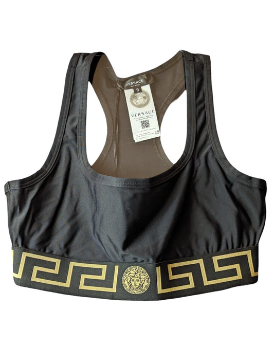 VERSACE Sports Bra Black Ladies Raceback Medusa Sports Bra M NEW RRP 235