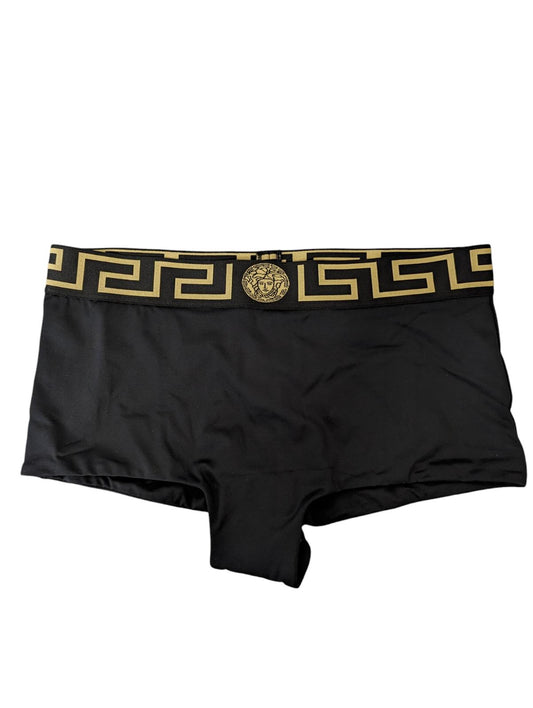 VERSACE Bikini Bottoms Black Ladies Shorts Medusa Slip Logo S NEW RRP 155