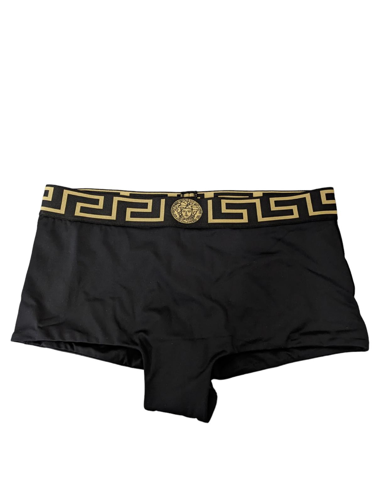VERSACE Bikini Bottoms Black Ladies Shorts Medusa Slip Logo S NEW RRP 155